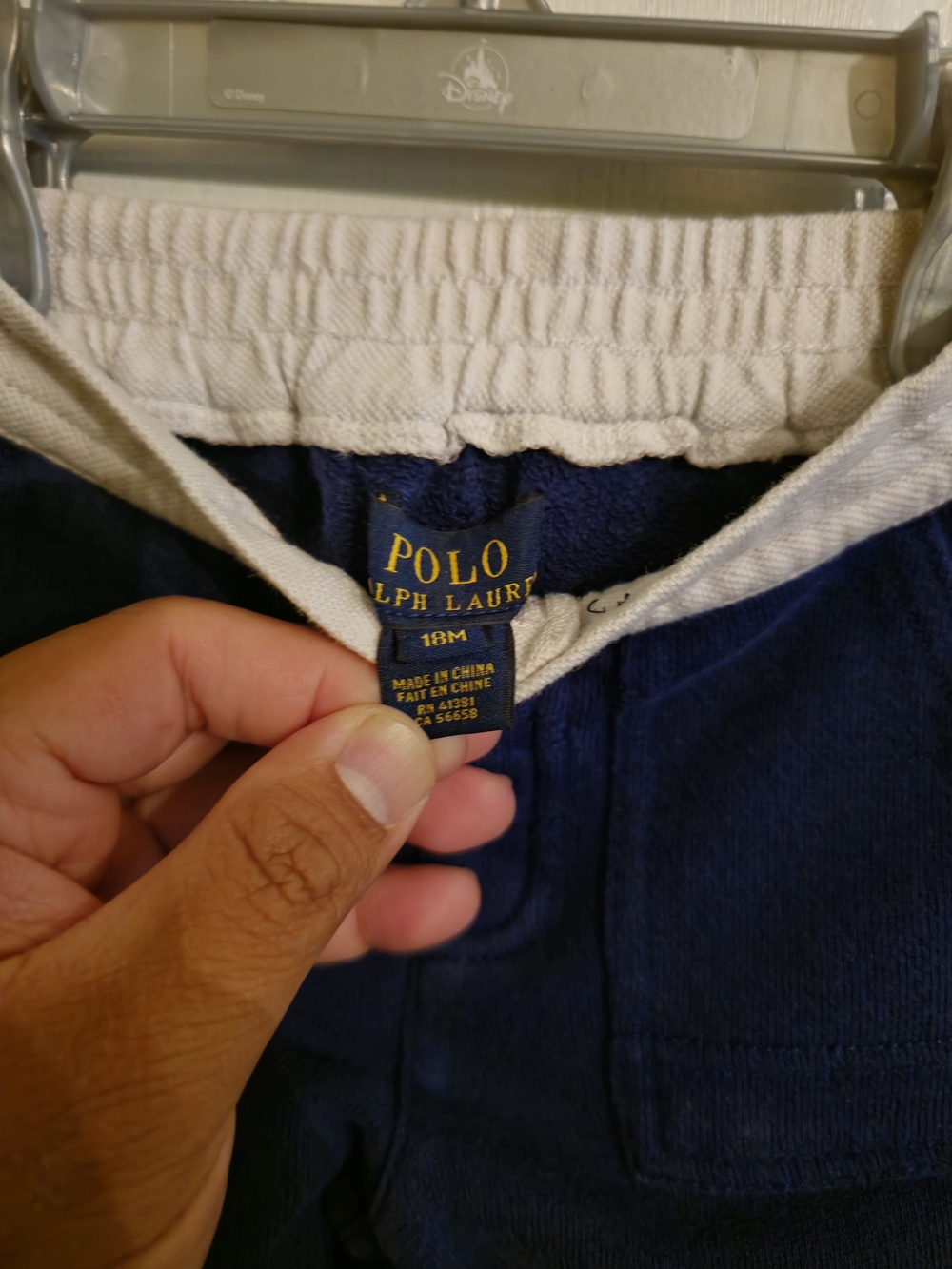 Polo by Ralph Lauren Navy Blue Kids Sweatpants with White Waistband
